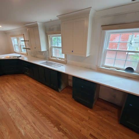 Calacatta Borghini cm Quartz installed